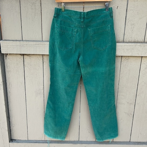 We the Free Corduroy Jeans Free People Cords Green Sz 29 Bohemian Retro Jeans - Picture 4 of 5